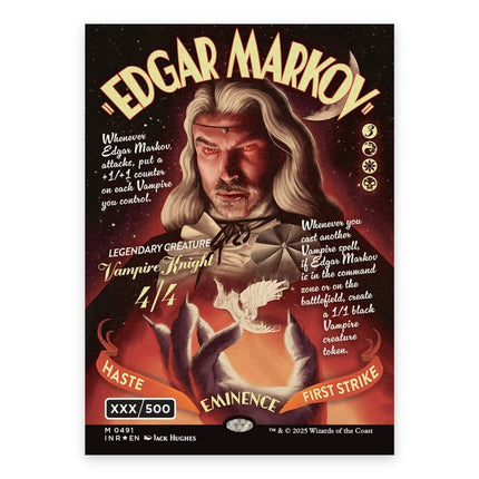 Edgar Markov (Bonus) Mythic INR 491, a chase card from English Magic: The Gathering Innistrad Remastered
