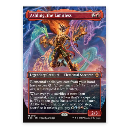Ashling, the Limitless Mythic ECC 1, a chase card from English Magic: The Gathering Lorwyn Eclipsed