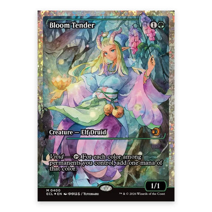 Bloom Tender (Bonus) Mythic ECL 400, a chase card from English Magic: The Gathering Lorwyn Eclipsed