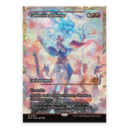 Collective Inferno (Bonus) Mythic ECL 397, a chase card from English Magic: The Gathering Lorwyn Eclipsed