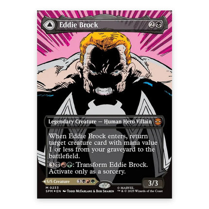 Eddie Brock (Bonus) Mythic SPM 233, a chase card from English Magic: The Gathering Marvel's Spider-Man