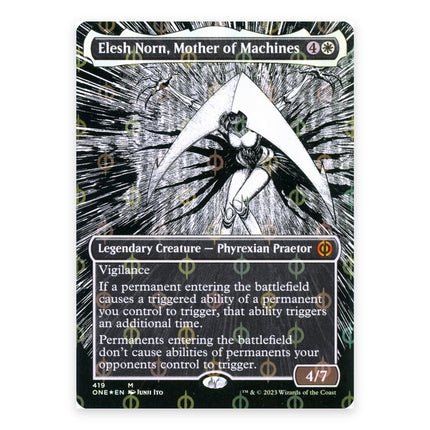 Elesh Norn, Mother of Machines (Bonus) Mythic ONE 419, a chase card from English Magic: The Gathering Phyrexia: All Will Be One