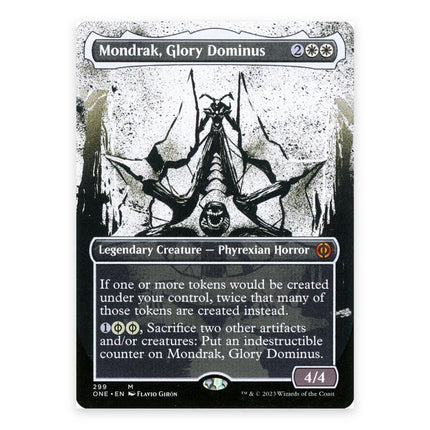 Mondrak, Glory Dominus (Bonus) Mythic ONE 299, a chase card from English Magic: The Gathering Phyrexia: All Will Be One