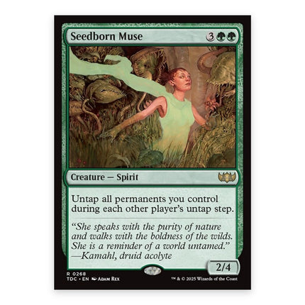 Seedborn Muse Rare TDC 268, a chase card from English Magic: The Gathering Tarkir Dragonstorm