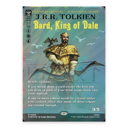 Bard, King of Dale (Bonus) Mythic HOB 280, a chase card from English Magic: The Gathering The Hobbit
