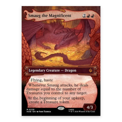 Smaug the Magnificent (Bonus) Mythic HOB 229, a chase card from English Magic: The Gathering The Hobbit