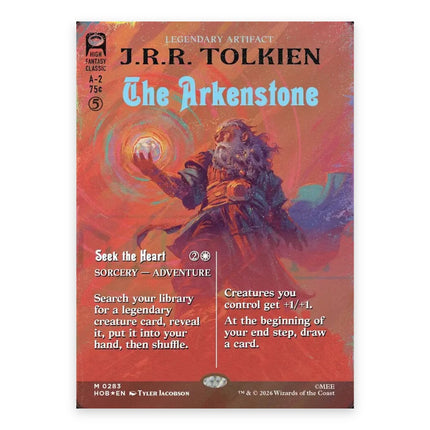 The Arkenstone (Borderless) Mythic 283, a chase card from English Magic: The Gathering The Hobbit (HOB)