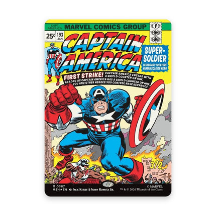 Captain America - Marvel Super Heroes card