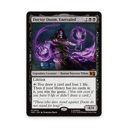 Doctor Doom, Unrivaled - Doom Prevails Commander card