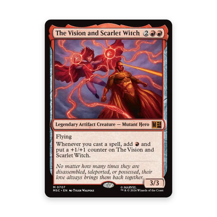 Vision and Scarlet Witch - Avengers Assemble Commander card
