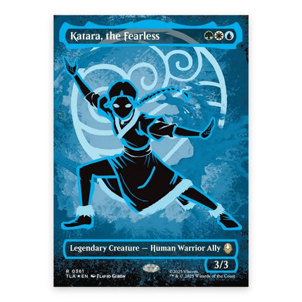 Katara, the Fearless (Bonus) Rare 361, a chase card from English Magic: The Gathering Avatar: The Last Airbender
