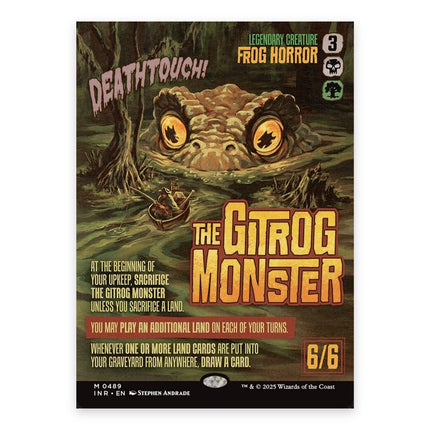 The Gitrog Monster (Bonus) Mythic INR 489, a chase card from English Magic: The Gathering Innistrad Remastered