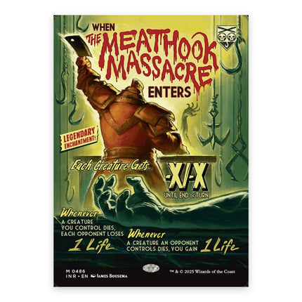 The Meathook Massacre (Bonus) Mythic INR 486, a chase card from English Magic: The Gathering Innistrad Remastered