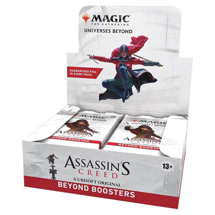 Magic: The Gathering Assassin's Creed Beyond Booster Box, front of sealed box