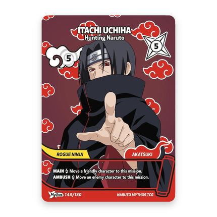 Itachi Uchiha special card from Naruto Mythos Konoha Shido