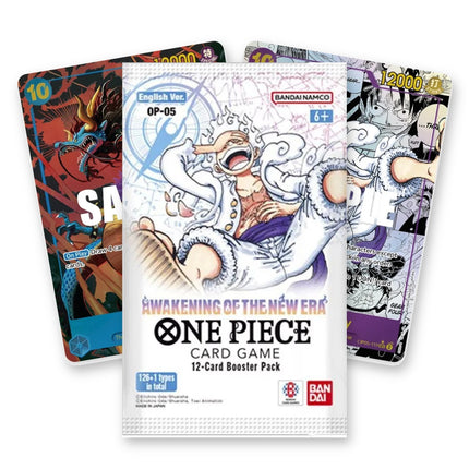 One Piece Awakening of the New Era OP-05 Booster Pack with Kaido SEC OP05-118 and Monkey.D.Luffy SEC manga parallel OP05-119 chase cards