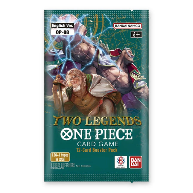 One Piece Card Game Two Legends OP-08 English Booster Pack, sealed pack front