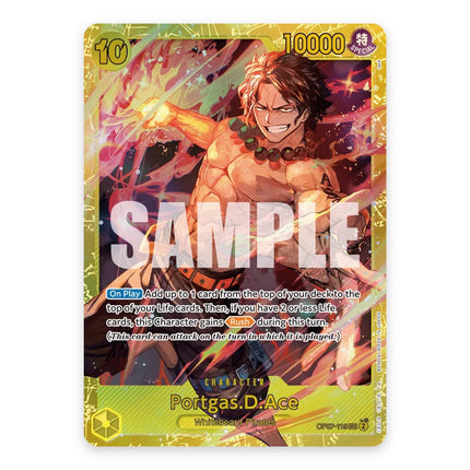 Portgas.D.Ace Secret Rare OP07-119, a chase card from One Piece Card Game 500 Years in the Future (OP-07)
