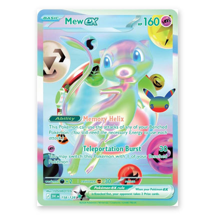 Mew ex Futuristic Rare 158/128 from Pokémon TCG 30th Celebration (English)