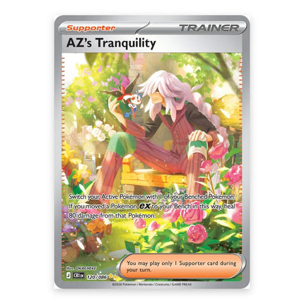 AZ's Tranquility Special Illustration Rare 120, a chase card from English Pokémon TCG Chaos Rising