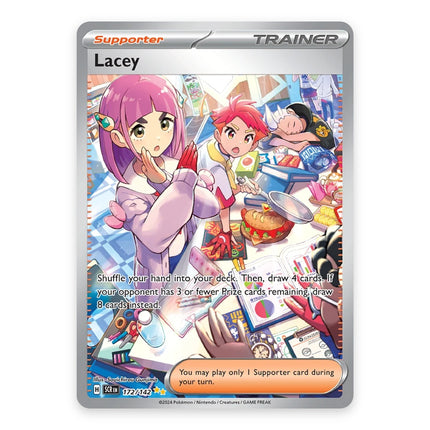 Lacey Special Illustration Rare 172/142, a chase card from Pokémon Scarlet & Violet Stellar Crown
