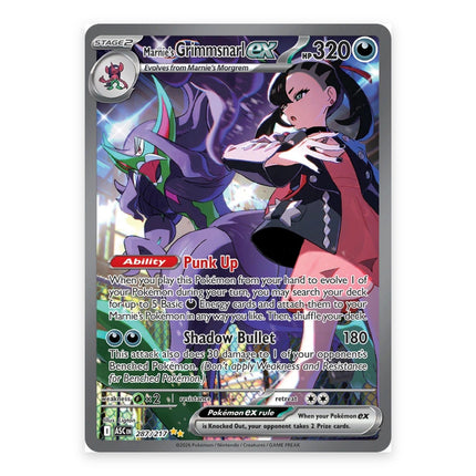 Marnie's Grimmsnarl ex Special Illustration Rare 287, a chase card from English Pokémon TCG Ascended Heroes