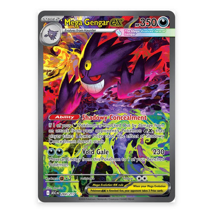 Mega Gengar ex Special Illustration Rare 284, a chase card from English Pokémon TCG Ascended Heroes