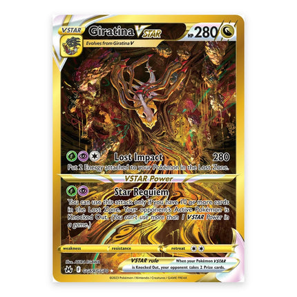 Giratina VSTAR Trainer Gallery Secret Rare GG69, a chase card from English Pokémon TCG Crown Zenith