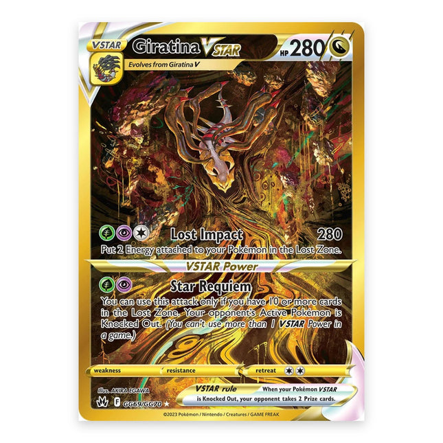 Giratina VSTAR Trainer Gallery Secret Rare GG69, a chase card from English Pokémon TCG Crown Zenith