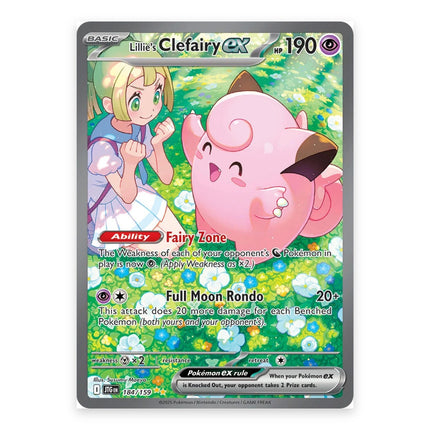 Lillie's Clefairy ex Special Illustration Rare 184, a chase card from English Pokémon TCG Journey Together