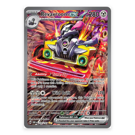 Revavroom ex Special Illustration Rare 224, a chase card from English Pokémon TCG Obsidian Flames