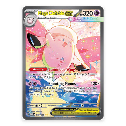 Mega Clefable ex Special Illustration Rare 119, a chase card from English Pokémon TCG Perfect Order