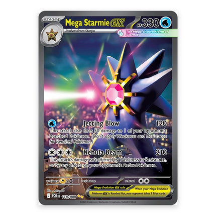 Mega Starmie ex Special Illustration Rare 118, a chase card from English Pokémon TCG Perfect Order
