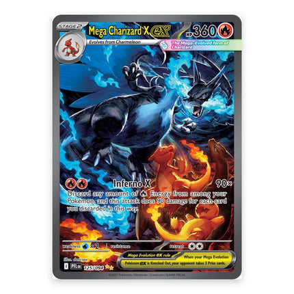 Mega Charizard X ex Special Illustration Rare 125, a chase card from English Pokémon TCG Phantasmal Flames