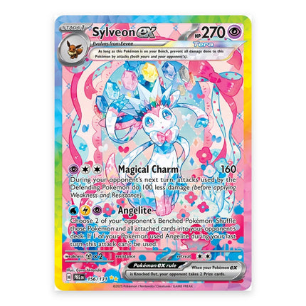 Sylveon ex Special Illustration Rare 156, a chase card from English Pokémon TCG Prismatic Evolutions