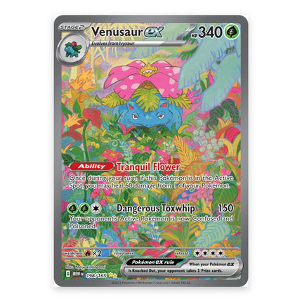 Venusaur ex Special Illustration Rare 198, a chase card from English Pokémon TCG Scarlet & Violet 151