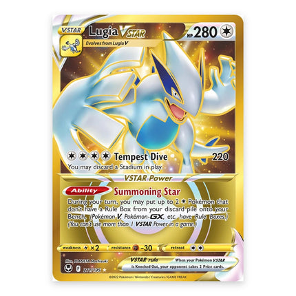 Lugia VSTAR Rare Secret 211, a chase card from English Pokémon TCG Silver Tempest