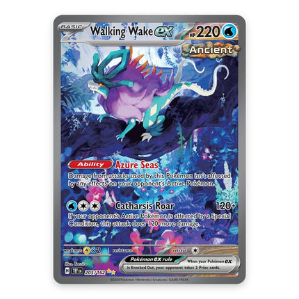 Walking Wake ex Special Illustration Rare 205/162, a chase card from Pokémon Scarlet & Violet Temporal Forces
