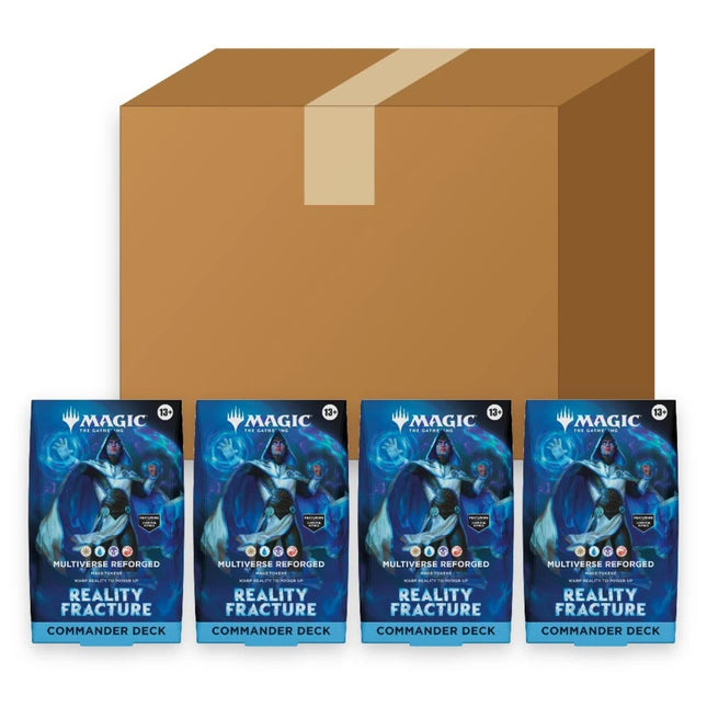 Magic: The Gathering Reality Fracture Commander Deck Multiverse Reforged sealed case of 4