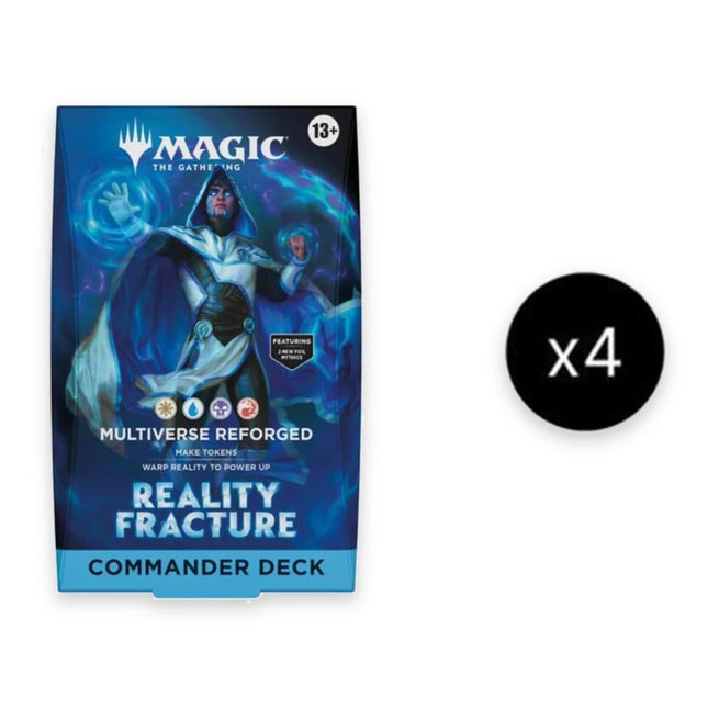 Magic: The Gathering Reality Fracture Commander Deck Multiverse Reforged display of 4