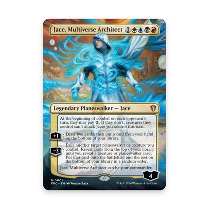 Jace, Multiverse Architect borderless - Multiverse Reforged commander