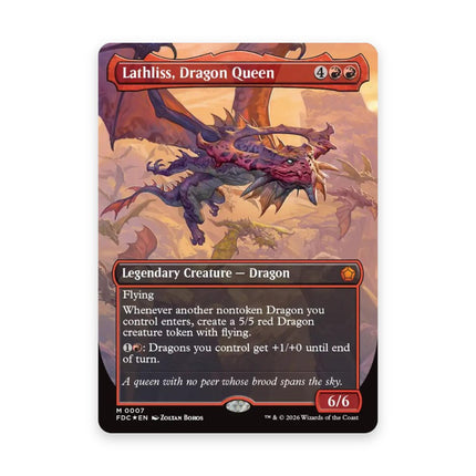 Lathliss, Dragon Queen borderless - Reign of Dragons commander