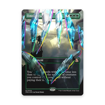 Omnipresence borderless facet foil - Reality Fracture card