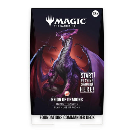 Magic: The Gathering Foundations Starter Commander Deck Reign of Dragons