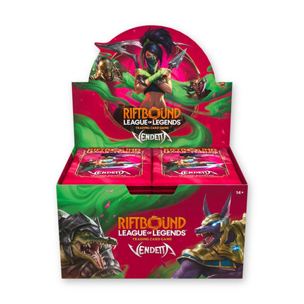 Riftbound: League of Legends TCG Vendetta (VEN) Booster Box, sealed English display of 24 packs