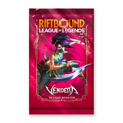 Riftbound League of Legends TCG Vendetta 14-card booster pack