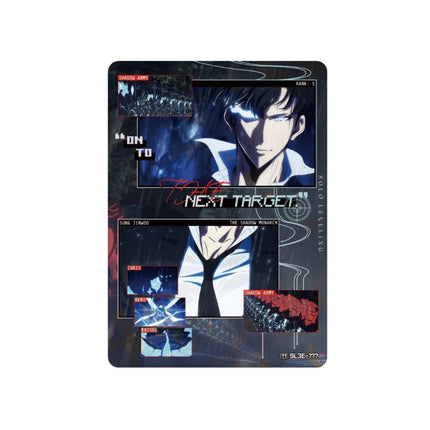 Sung Jinwoo Next Target special card from Solo Leveling Collect Card Vol.3 (Mapniverse)