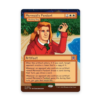 Mermaid's Pendant (Wedding Ring) - Secret Lair x Stardew Valley card