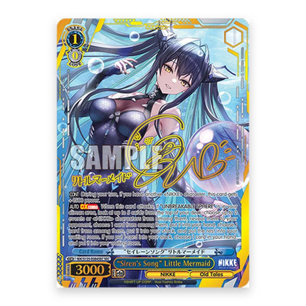 Siren's Song Little Mermaid SEC card from Weiss Schwarz NIKKE Vol. 2