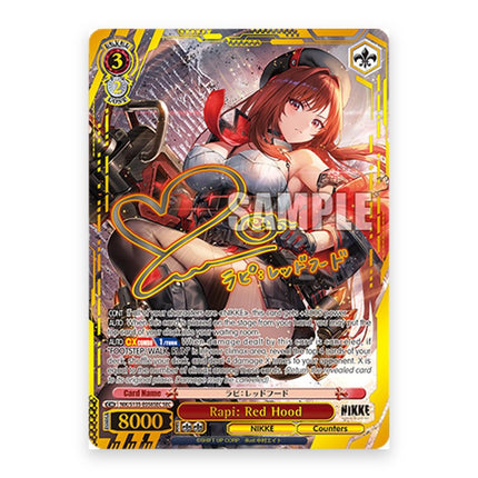 Rapi: Red Hood SEC card from Weiss Schwarz NIKKE Vol. 2